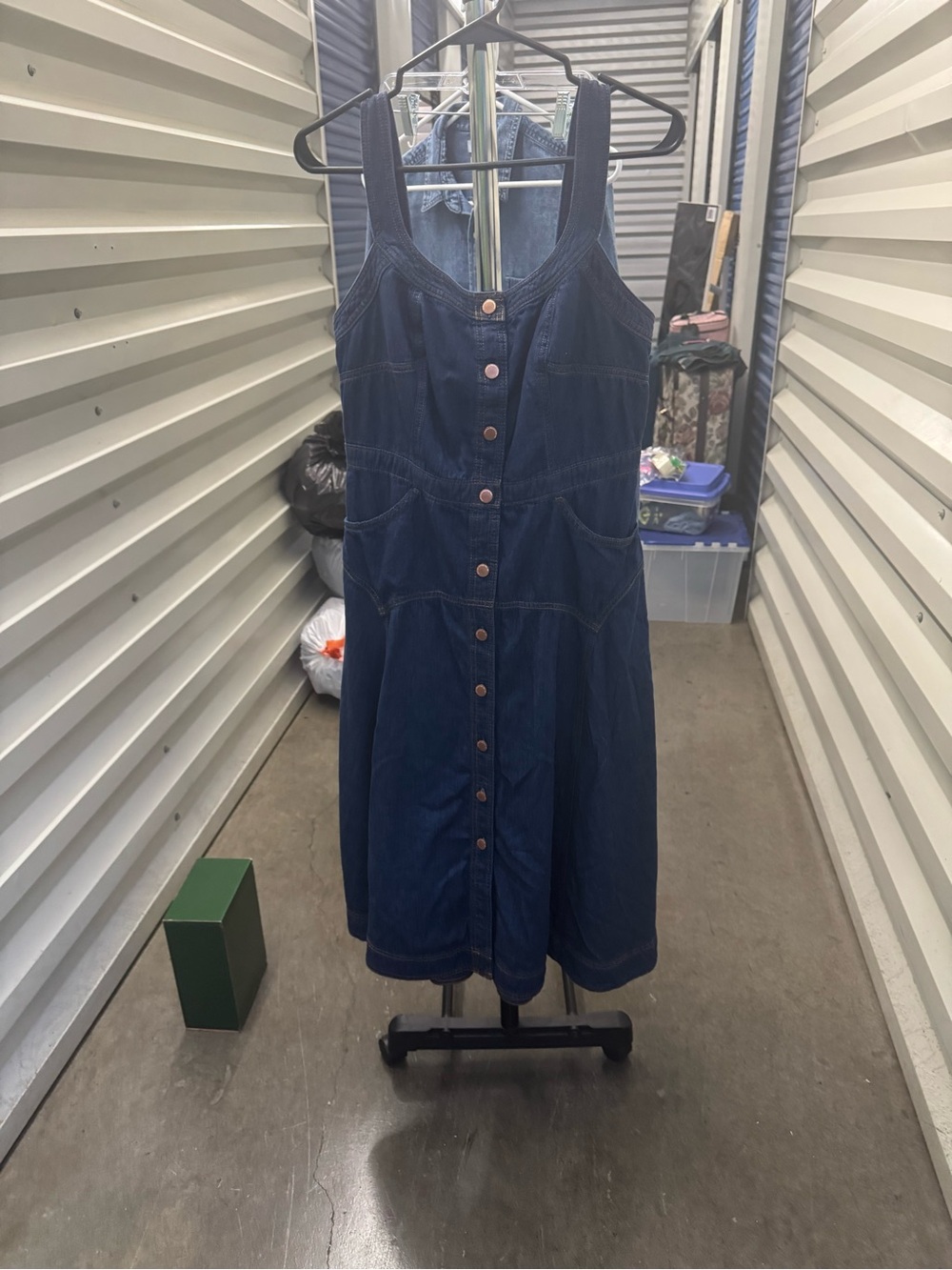 Denim dress -size 14- like new